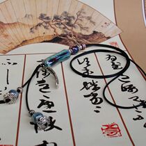 Retro Jingdezhen Tourist Souvenirs Ethnic Style Necklace Fashion Hanging Chain Sweater Chain Womens Long Pendant