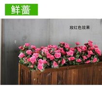 7-fork azalea simulation azalea false flower silk flower decoration outdoor flower bed flower slot flower arrangement engineering flower box