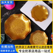 KTV Guazzi Golden Silk Fruit Pan Snack Pan Bar Restaurant Plastic Snacks Dishes Special Golden Dry Fruit Sauces