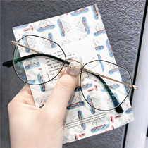 Ultra light imported pure titanium eyewear frame male ultralight with myopia lenses eye frame female full frame polygonal spectacle frame