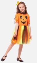 Kindergarten little girl Halloween girl dress pumpkin dress 61 Childrens Day table show Princess pumpy dress dress costume