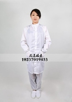 Pulsar collar zipper coat dust-free clean and quiet work clothes dust-proof anti-static clothing laboratory white pink pass