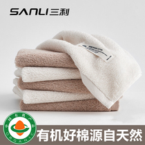 2 Article Sanli organic cotton towel cotton men and women home wash handkerchief cotton square children towel