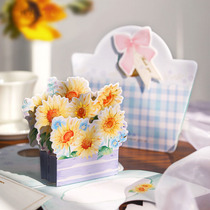 Christmas Creativity Greeting Card Three-dimensional Send Girl Teacher Birthday Gift thanks to the small card customization of the writing wishes Fufu