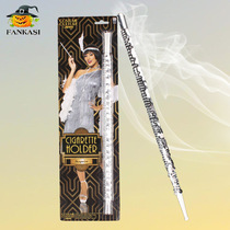 1920s Flapper Girl Dress Party Carnival Smoke Rod Play Play as a smoke mouth Accessories