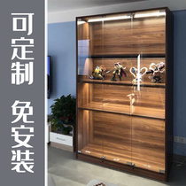 Custom transparent glass display cabinet Hand-made model display cabinet Animation toys Lego storage cabinet Sample display cabinet