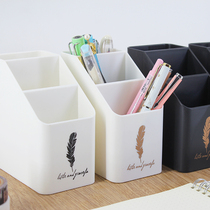 Oblique insertion type pen holder large capacity Japanese pen barrel in female s teenage student storage pen bucket stationery brush