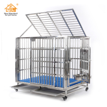 Chuangyi L200 Bold Stainless Steel Dog Cage Medium Large Dog Golden Hair Labrador Samoyed Pet Cage