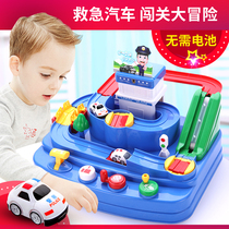 Car break big adventure Police car Train Puzzle Track Parking 4 Children 5 Boys 3 Toy set 6