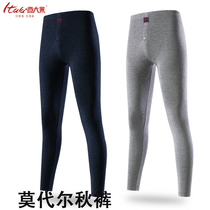 Creative Lay Mens Autumn Pants Thin Modal High Waist Elastic Single Piece Lining Pants Autumn and Winter Base to keep warm 4491