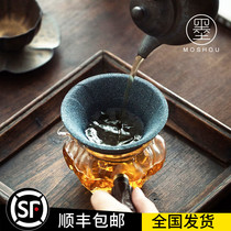 Non-Porous Filter alumina ore tea filter creative ceramic filter tea leak Glass Road cup tea set accessories