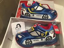 Spot Japanese local TOMICA boy shoes love car car police car functional shoes sneakers antibacterial and deodorant Blue