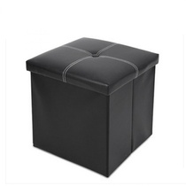 Leather folding storage stool can sit in storage box change shoe stool storage stool toy storage stool toy storage box dormitory artifact small stool