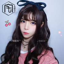 House Uprising Japanese soft girl lolita wig female big wave Harajuku daily face repair student cos long curly hair