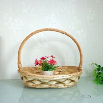 Fruit basket rattan picking portable basket fruit basket bamboo basket flower basket gift egg basket basket basket basket basket basket basket