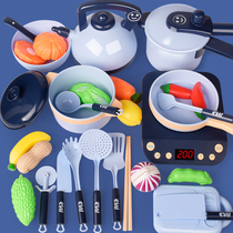 Childrens kitchen toy set Over the house childrens mini tableware bowl cooking toy pot simulation kitchenware