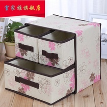  Student dormitory put items storage box Bed top cabinet drawer-type finishing box small cabinet artifact fabric