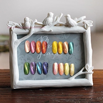 Nail color card nail nail polish display rack nail polish sample photo frame table nail salon decoration products Korean