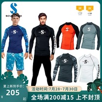 SCUBAPRO Mens sunscreen wetsuit Long sleeve surf suit UV protection UPF50 80 Snorkeling jellyfish suit