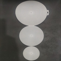 Round mesh plastic mesh plate woven bag bottom shaping piece wool hand woven diy bag material
