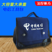 Kit Mens canvas abrasion resistant multifunctional maintenance electrician portable installation carrying bag Single shoulder worksite with thickened satchel