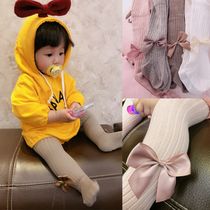 Baby pantyhose spring and autumn thin girls leggings cotton childrens full-body socks baby big pp baby cotton socks