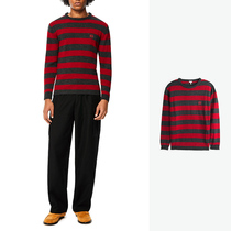 LOEWE red black striped embroidery LOGO needle weaselwear positive code H526333X93-7271