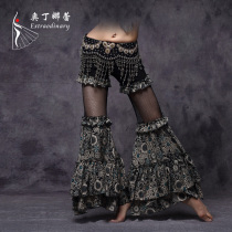 Odina Lei 2019 new belly dance tribes sexy print fusion style gong suit under flared pants