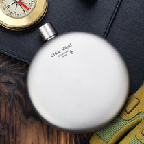 Coe Shield Outdoor Pure Titanium Metal Hulk Personality Creative Mini Wine Bottle Camping Portable Wine Bottle