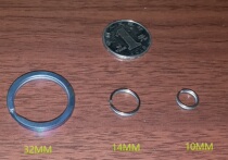 Decade old shop pure titanium titanium alloy key ring key buckle stone wash dazzling colorful domestic boutique