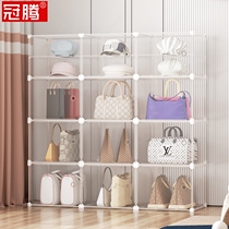 Bag storage cabinet bag shelf luxury storage artifact display shelf floor home bedroom rack