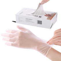 Disposable gloves Food grade special pvc100 only kitchen dining thickened transparent pet baking home handfilm