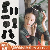 Ancient costume wig braid twist hair bag Horn Snake hair bun shooting Hanfu cos ancient style fairy style