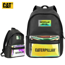 CAT Carter double-shoulder pack backpack leisure tide 14-inch notebook PU dazzling men and women 84137