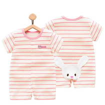 Baby girl Boy spring and summer clothes Boy one month 0 full moon summer 3 months 100 days 3 months Baby spring clothes