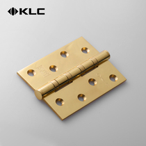 KLC bright gold stainless steel hinge hinge Stainless steel door hinge hinge Silent hinge bearing loose leaf monolithic