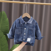 Baby boy coat new foreign style children Korean version of the one-year-old baby clothes fashionable children handsome denim top tide