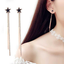 Sweet temperament fashion boutique earrings simple new five-pointed star triangle tassel earrings earrings earrings earrings earrings