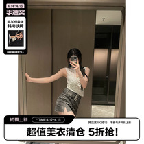 (La lune Du Ciel) LLDC hook lace small vest woman early summer sexy sleeveless blouse