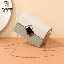 Woodpecker womens bag 2021 new fashion small square bag female crossbody simple female bag student Joker atmospheric chain bag