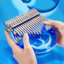 21 Sound Kalimba Thumb Finger Piano Crystal Transparent Beginner 17 Sound Kalimba Musical Instrument Girls