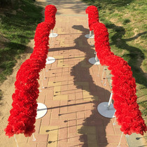 New wedding props Magpie Bridge Road lead wave big wave Road bend iron art table Road