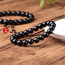 100 Wo Crystal Natural Black Beers Single Ring Handchain Selection Specifications 8mm Male and female Bracelet Holiday Gifts