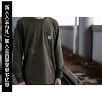 (NextVogue) carhartt wip pocket-shirt pocket logo long sleeve bottom T-shirt