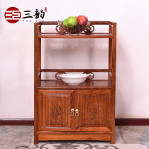Sanyun mahogany furniture rosewood cupboard sideboard solid wood Chinese tea cabinet hedgehog red sandalwood locker
