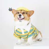 Special price dog clothes spring summer thin section pure cotton polo shirt Fabro Copernico Snownery small and medium-sized dog T-shirt