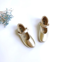 Daddy home spot old soles female treasure cowhide Velcro Princess shoes 409 leather shoes 77