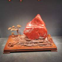 Guilin Chicken Blood Jade Dragon Winning Stoneware Natural Jade Home Office Feng Shui Shaped Yuan Red Pendulum 3