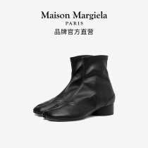 (6-period interest-free) MaisonMargiela Margila Tabi toe solid color thick heel short boots women