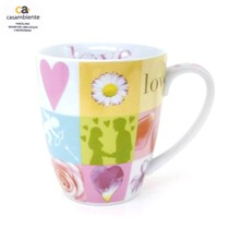 Foreign order boutique CASAMBIENTE Love Latte Latte coffee cup love theme elegant mug